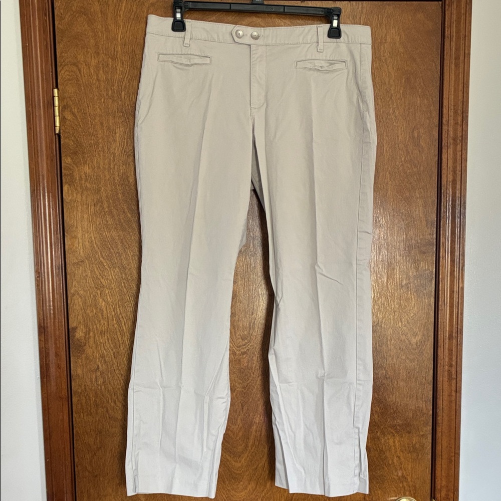 Bandolinoblu Straight Leg Women's Dress Pants in Light Taupe Size 16 Petite